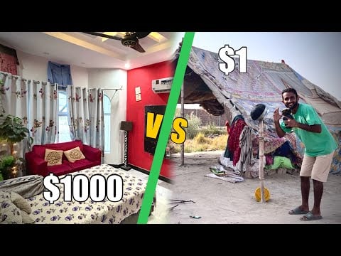 ASMR 1$ Room Vs 1000$ Room Comparison  ￼