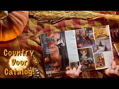 ASMR Country Door Catalog Fall 2022!  (No talking) Page turning, pointing, browsing. Fall decor!