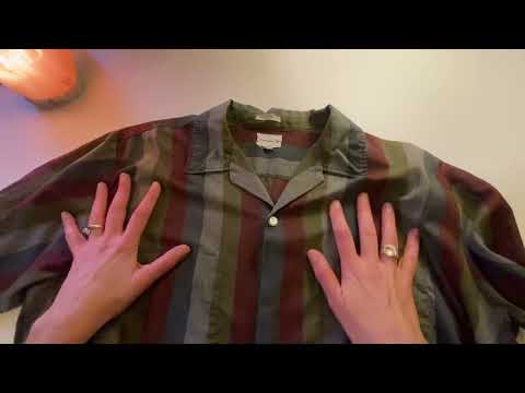 Vintage Shirt Rundown ~ ASMR Soft Spoken, Clothes Folding