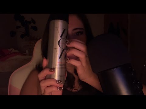 ASMR ramble ~ My healthy hair routine ( Tingly whispers )