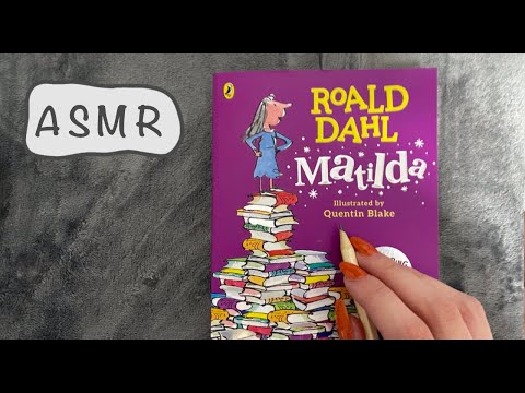 ASMR - Relaxing 😌 Whispered Book Reading of Matilda - Close Whispering - Mouth Sounds