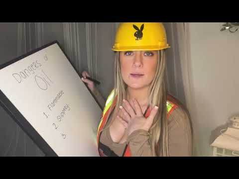 Construction Supervisor gives you ASMR |Shirt scratching