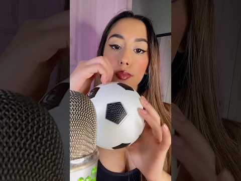 ASMR Football Tapping #asmr #asmrshorts #football #soccer