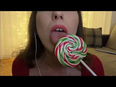 ASMR GENTLE LOLLIPOP EATING 🍭 MOUTH SOUNDS