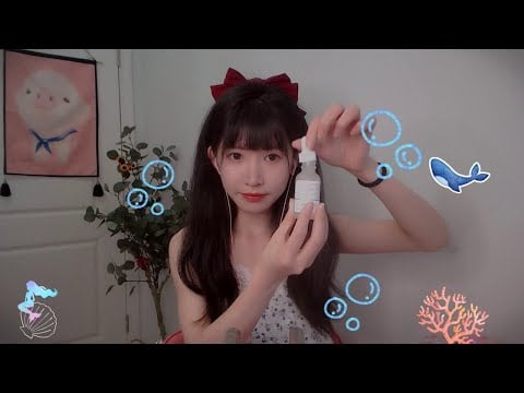 ASMR 耳朵进水助眠 深海泡泡音 敲击 deep sea tingles