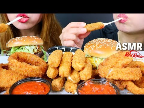 ASMR CHEESY MOZZARELLA STICKS + CRUNCHY ONION RINGS + BURGERS 리얼사운드 먹방 | Kim&Liz ASMR