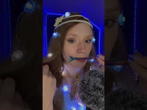 asmr🧜🏻‍♀️ Merrrrmaid brush☺️ #beepowerasmr#mouthsounds#mermaidbrushes#asmr#fallasleep