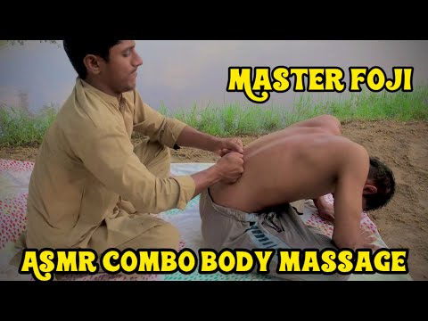 ASMR Full Body Oil Massage For Relax By Master Foji#asmr #massage #headmassag #backmassage #relax