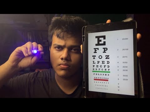 ASMR a Realistic Eye Exam 