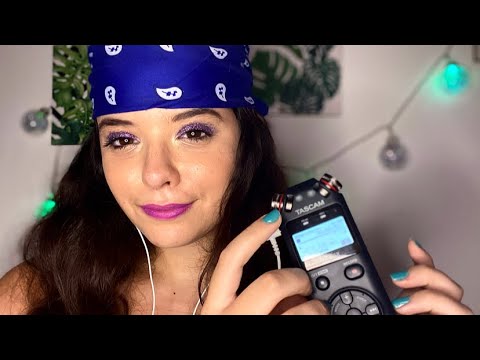 ASMR TAPPING E SCRATCHING NO TASCAM (NÃO INTENCIONAL).