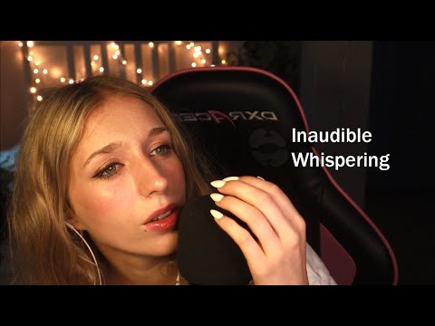 ASMR • Inaudible Whispering ♥️
