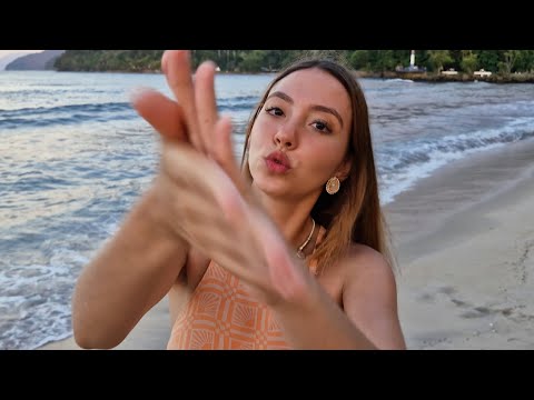 ASMR sons de boca na praia 