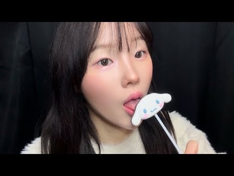 ☁️ 시나모롤 초콜릿 ASMR | Cinnamoroll Chocolate , Eating Sounds (No Talking)