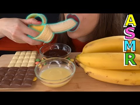 ASMR | Eating Banana With Chocolate | EATING SOUNDS | No Talking | Lady M. ASMR