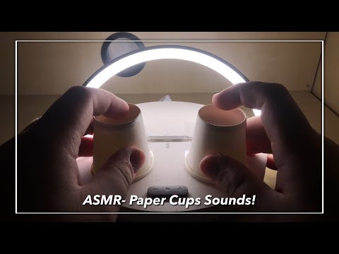 ASMR - Paper Cups Tapping & brushing
