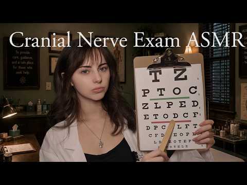 ASMR Cranial Nerve Exam | 1 Hour Soft Spoken Medical Roleplay | Rain Ambience