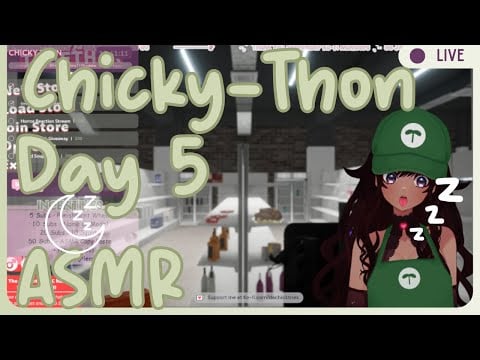 「Live ASMR」Chicky-Thon Day: 5! 🌸 Follows = Smooches  🧚🏽#asmr #triggers