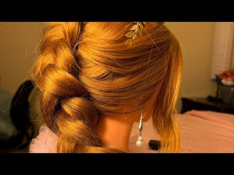 ASMR | French Hair Braiding | Hair Styling - Perfectionist - Finishing Touches - Soft Spoken 🤫😁