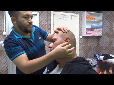 ASMR BARBER💈NECK CRACK= head,back,ear,face,sleep,roller,rolling pin massage=kafa,sırt,uyku masajı