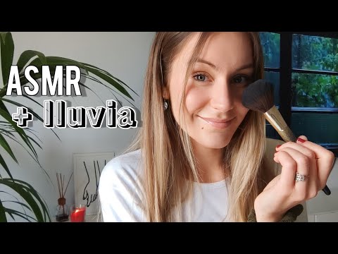 ASMR en español - Maquillándome con sonidos de Lluvia 😊