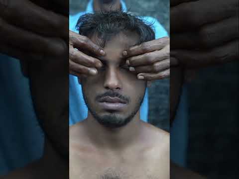 Barber's Headache Vanisher: Old Barber Doing ASMR Tapping Scratching & Neck Cracking Massage #shorts