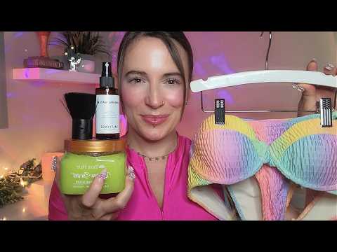 ASMR - Bikini 👙 Store Roleplay & Self Tanner Application *Layered*