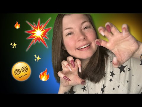 ASMR Fast and Aggressive Long Nail Triggers | INTENSE CHAOS
