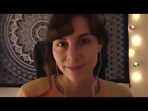 ASMR - hearing test, ear touching, unintelligible whispering