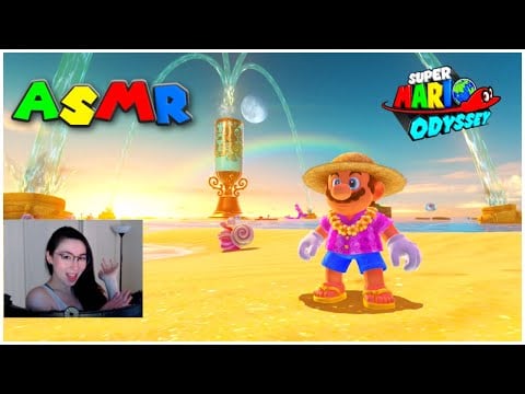 ASMR at the beach 🏖️ The beautiful and relaxing Seaside Kingdom | Super Mario Odyssey