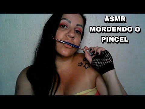 ASMR-MORDENDO O PINCEL #asmr #rumo1k #asmreating #arrepios #asmrsounds #asmrvideo