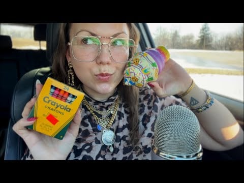 asmr/ thrift store HAUL + gentle mic scratching💅🏼☀️