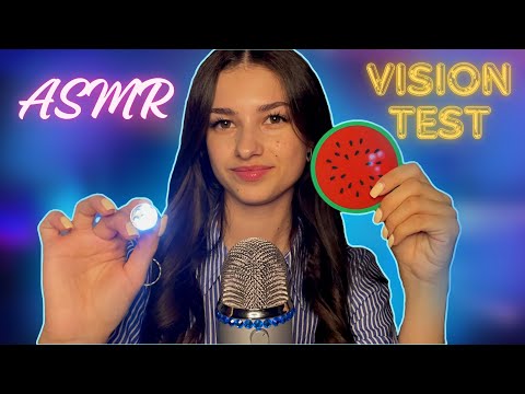 ASMR🎙️👄VISION TEST😴👅Visual triggers for your sleep🍉🫶