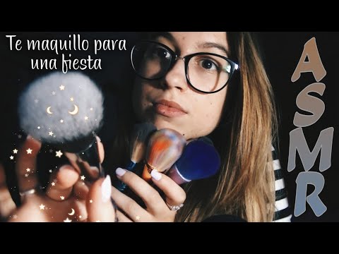 ASMR || Te MAQUILLO para una fiesta || Pau ASMR