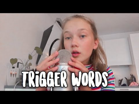 ASMR Binaural Trigger Words Repeated + Hand Movements 🕊