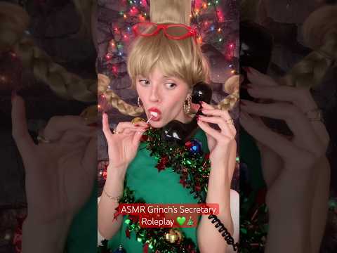 #asmr Grinch’s Secretary roleplay ❤️ #asmrvideo #asmrcommunity #asmrsounds #skit #grinch #sassy
