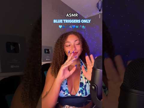 ASMR BLUE TRIGGERS ONLY 🌀💙🩵🐳🪁💤🫐🦋 #asmr #sleep