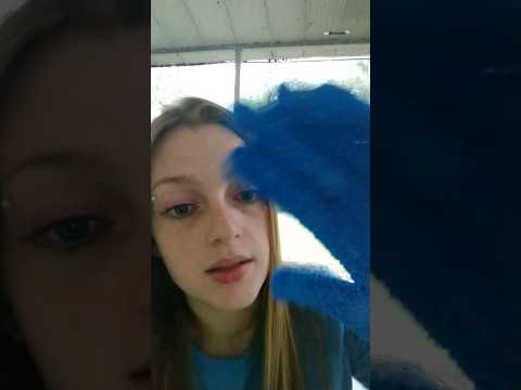 ASMR Exfoliating Glove Face Touching