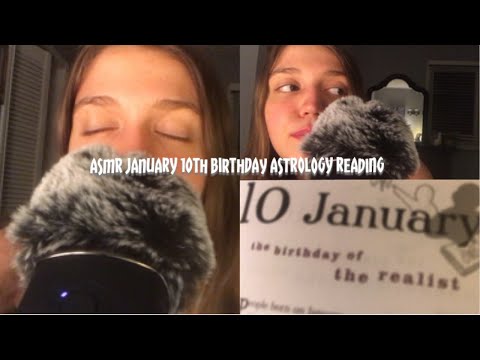 ASMR January 10th Birthday Astrology Reading ( Ear to Ear )