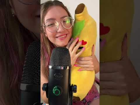ASMR 🎧 Duvido que você tenha uma bananinha tão fofa quanto essa em casa 🤌🏻🍌 #asmr