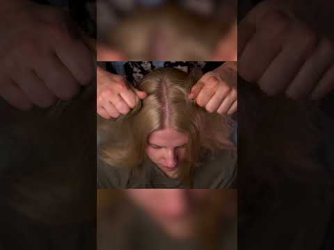 Zoomed-In Scalp Massage You Can Feel 🧠 #massage