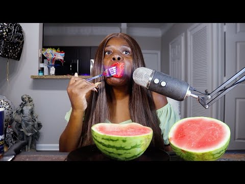 Personal Juicy Watermelon ASMR Eating Sounds