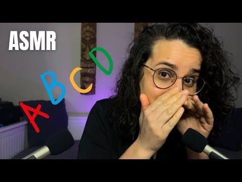 ASMR | L’ALPHABET DES MOTS DÉCLENCHEURS 🔠