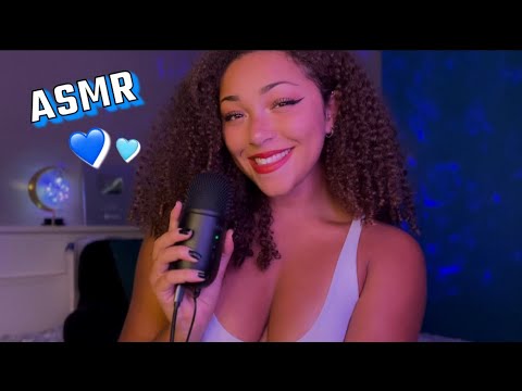 ASMR Whispering You To Sleep 🩵 (EXTRA Clicky & Close Whisper Ramble)