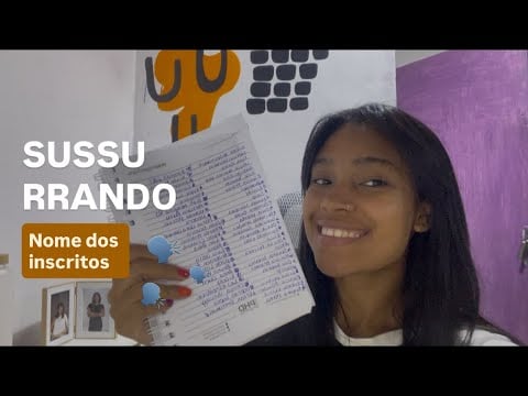 ASMR CASEIRO - SUSSURRANDO NOME DOS INSCRITOS 