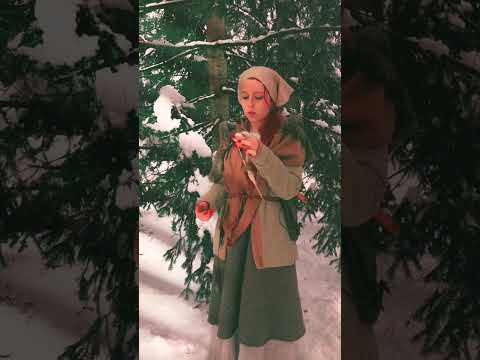 ASMR Creating Viking yarn on a snowy afternoon ☃️❄️