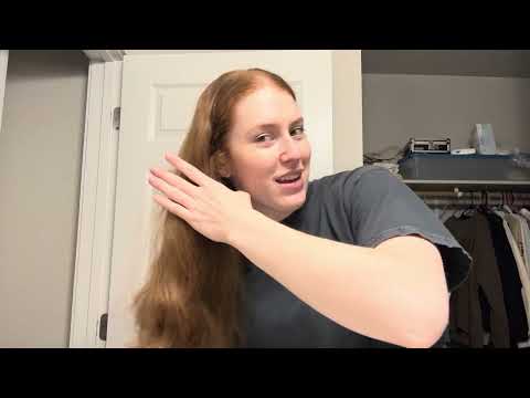 ASMR Hair Play - brushing and braiding