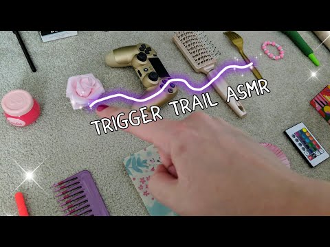 ASMR TRIGGER TRAIL (with items on the camera)