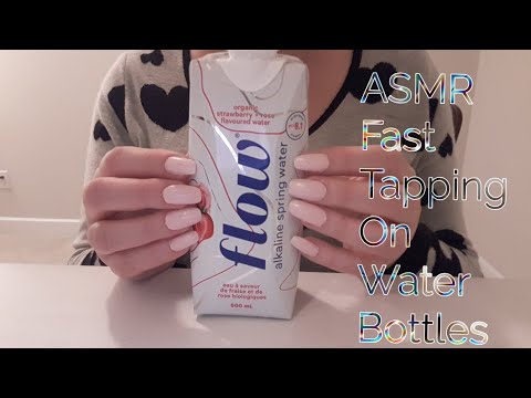 ASMR Fast Tapping On Water Bottles