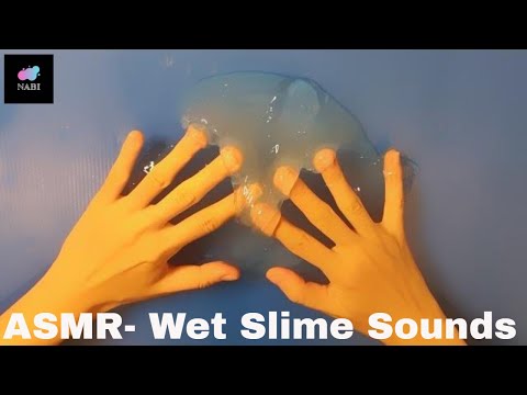 ASMR:: Barefoot& Hands::Slime Wet Sounds::물컹물컹 슬라임 밟는 소리