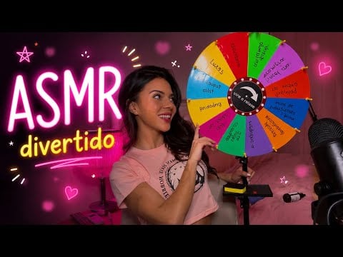 ASMR GATILHOS DECIDIDOS PELA ROLETA (toques na tela, pincel, conta gotas…) 